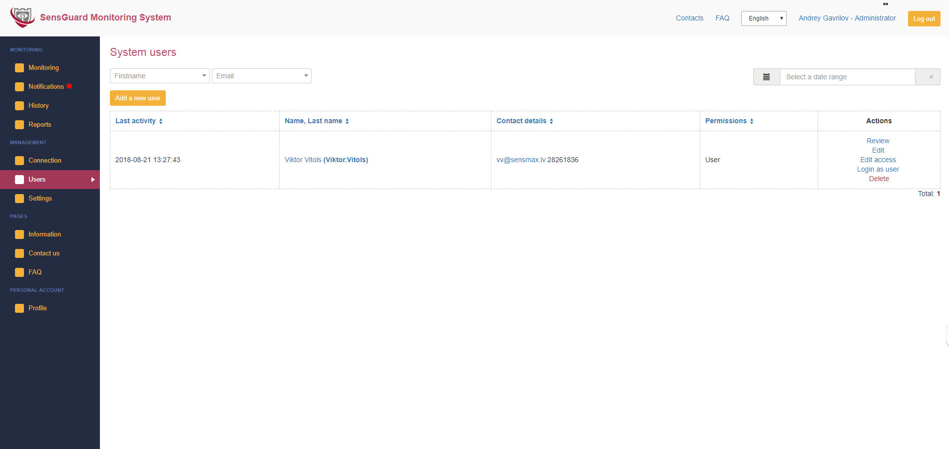 Temperature and humidity monitoring for datacenters